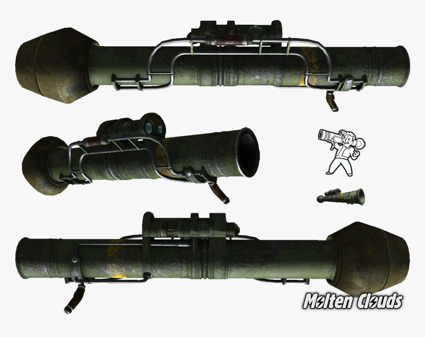 Transparent Rocket Launcher Png - Fallout New Vegas Launcher Mod, Png Download