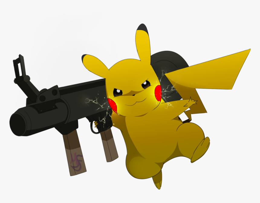 Pokémon Red And Blue Pokémon X And Y Pikachu Jessie - Pikachu With A Rocket Launcher, HD Png Download