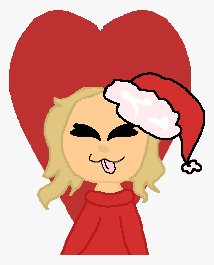 Me In A Lil Santa Hat Uwu - Cartoon, HD Png Download