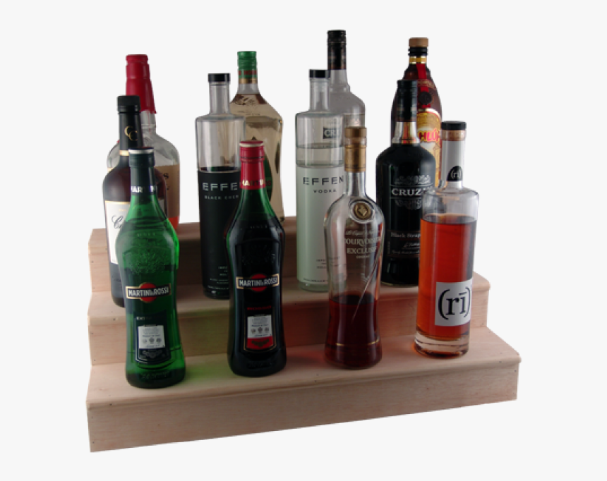 Liquor Bottle3 Tier Shelves Liquor Bottle Risers, HD Png Download