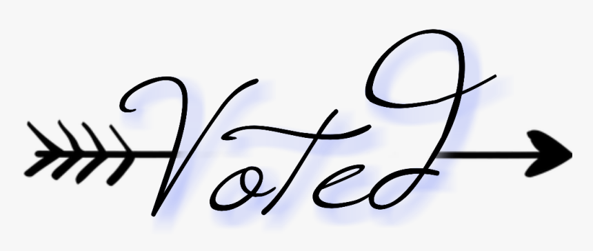 #voted #cursive #arrow - Closet Clothing, HD Png Download