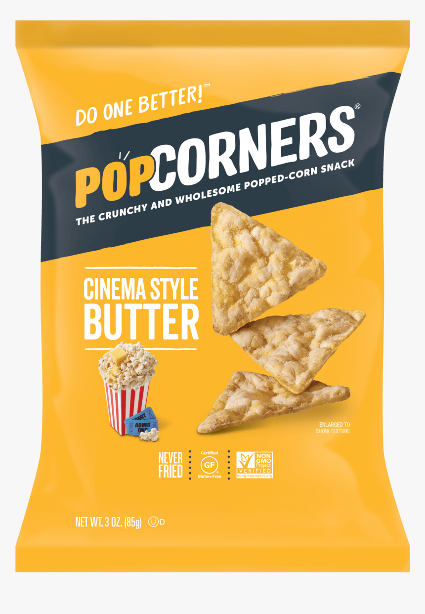 Cinema Style Butter - Popcorners Cinema Style Butter, HD Png Download
