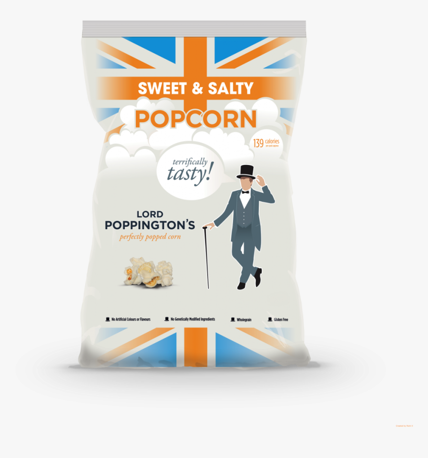 Single Popcorn Kernel Png - Lord Poppingtons Sweet & Salty Popcorn, Transparent Png