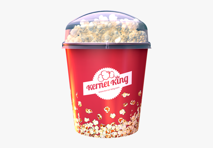 Kernel King Bucket With Lid - Popcorn, HD Png Download