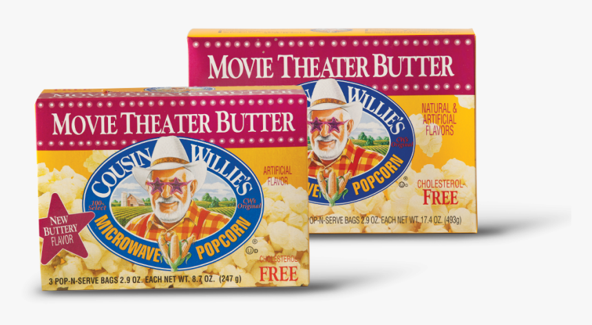 Cousin Willie's Popcorn, HD Png Download