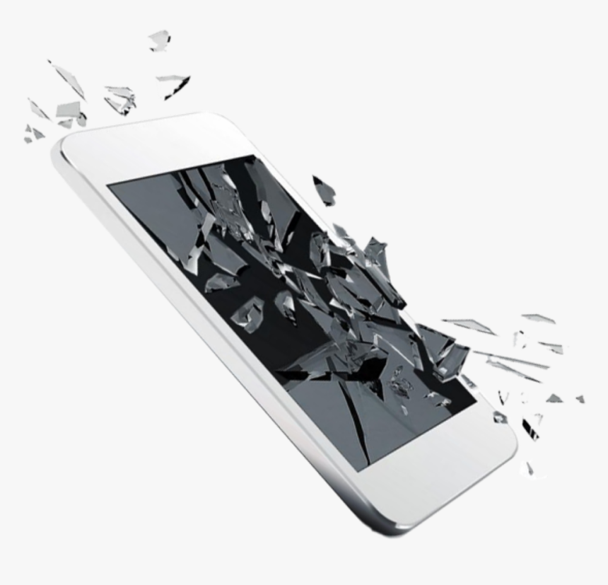 #ftestickers #cellphone #screen #cracked #broken #3deffect - Mobile Phone, HD Png Download