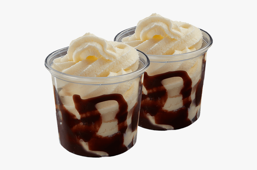 2 Choc Sundaes - Ice Cream Sundae Transparent Background, HD Png Download