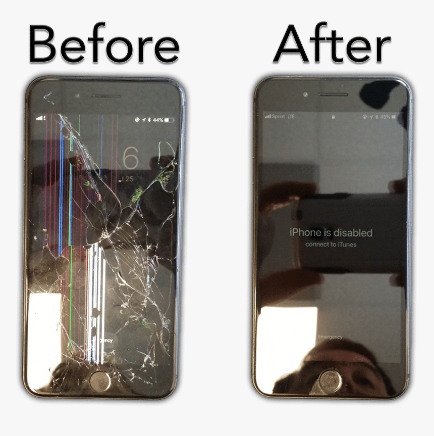Hotshot Iphone Repair Columbia Mo Broken Iphone Screen Before And After Hd Png Download Transparent Png Image Pngitem