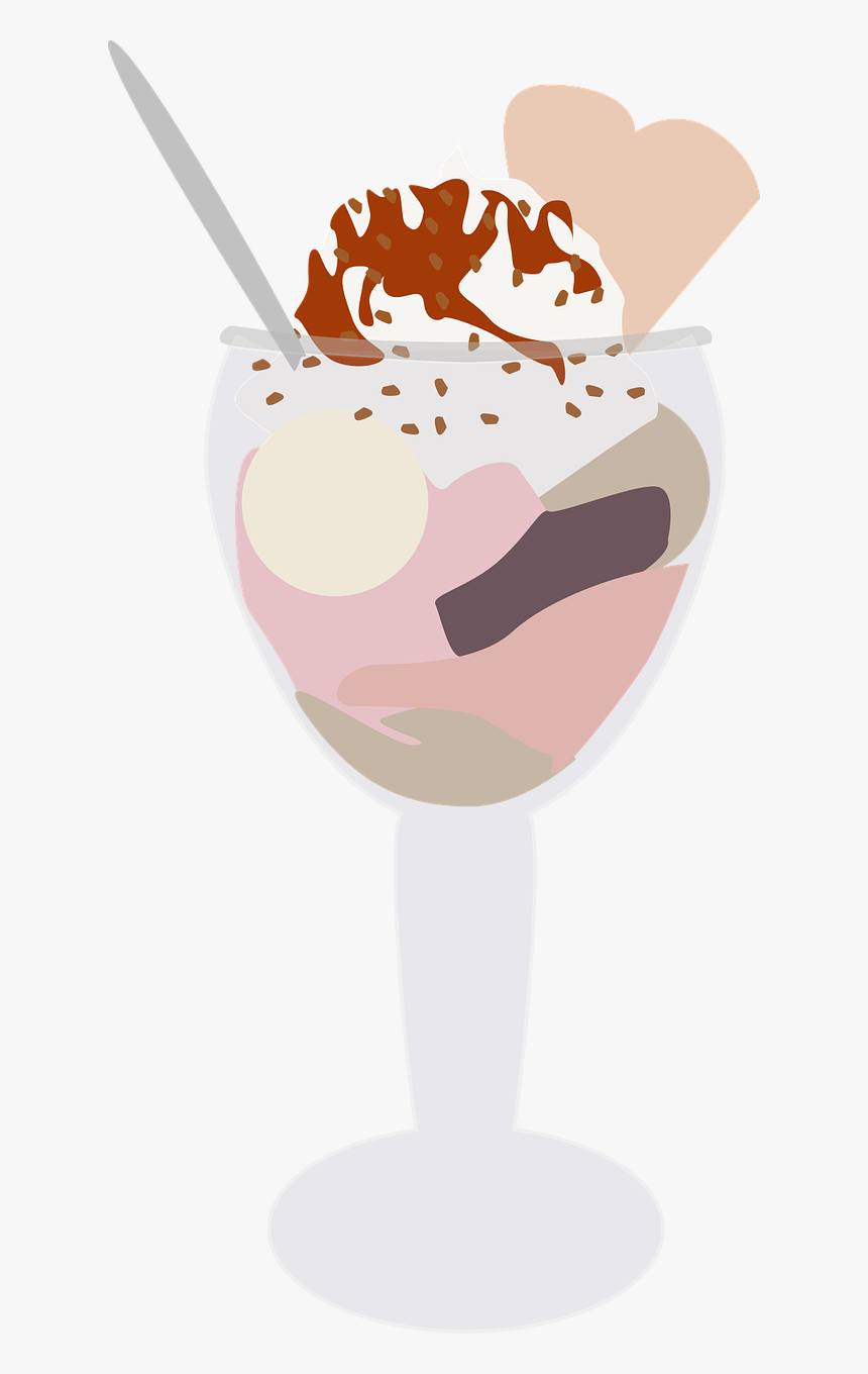 Ice Cream Sundae Ice Summer Free Picture, HD Png Download