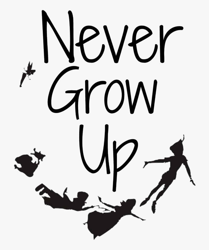 #mq #words #text #peterpan #disney #black #silhouette - Calligraphy, HD Png Download