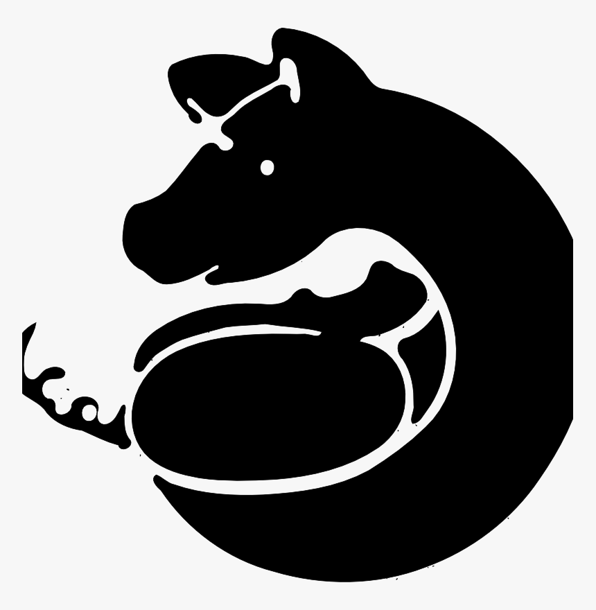 Transparent Pig Silhouette Png - Silueta Cabeza De Cerdos, Png Download