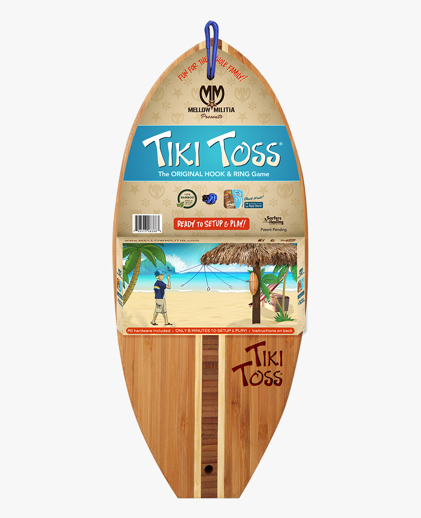 Tiki Surf Mockup Web - Surfboard Tiki Wood Png, Transparent Png