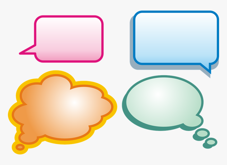 Cloud, Balloons, Balloon, Conversation, Question - Bubble Message, HD Png Download