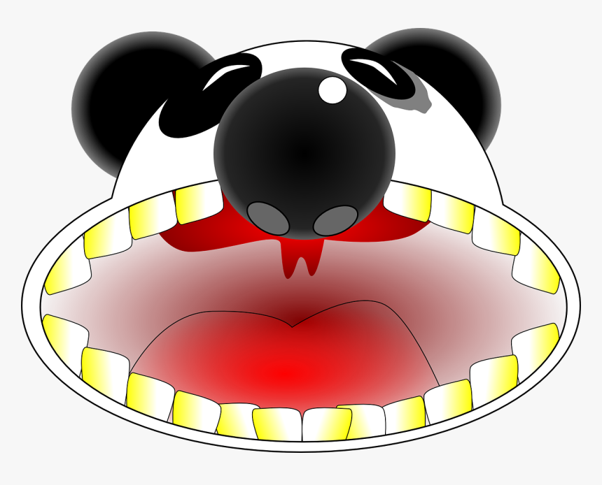 Panda Clipart Open Mouth, HD Png Download