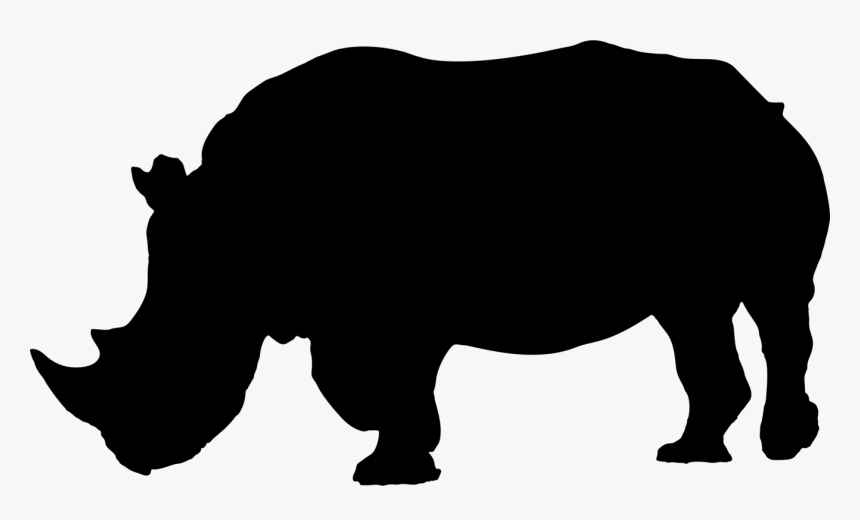 Clipart Black Rhino, HD Png Download
