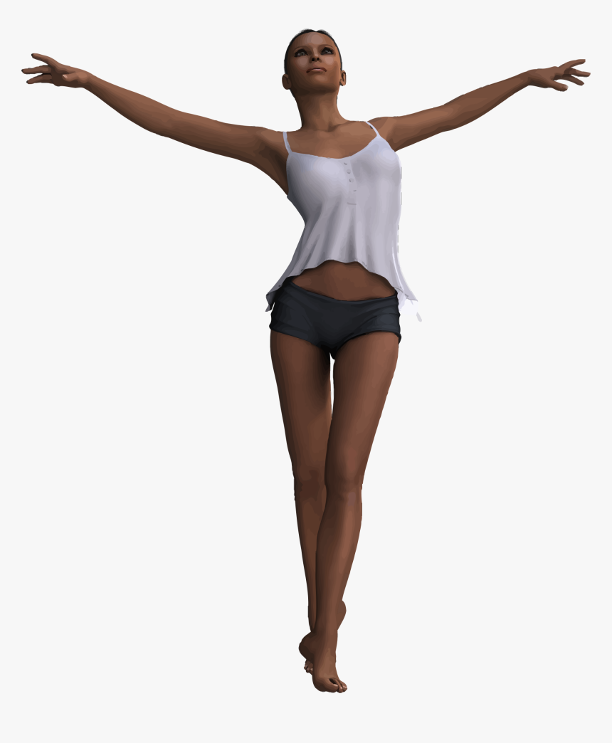 Woman With Outstretched Arms Clip Arts - Woman With Outstretched Arms, HD Png Download