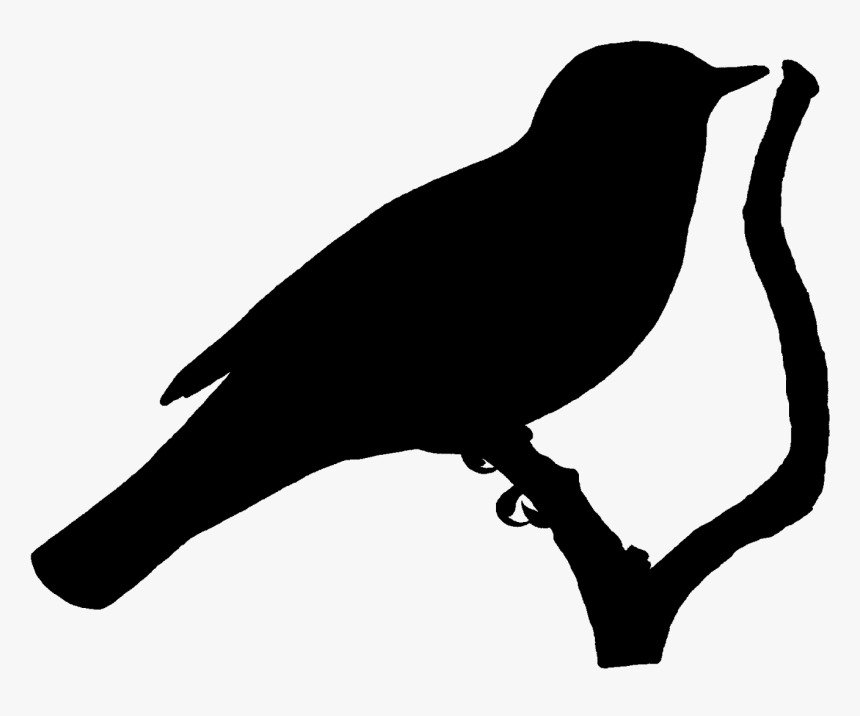 Digital Bird Silhouette Download - Bird Clipart Silhouettes, HD Png Download