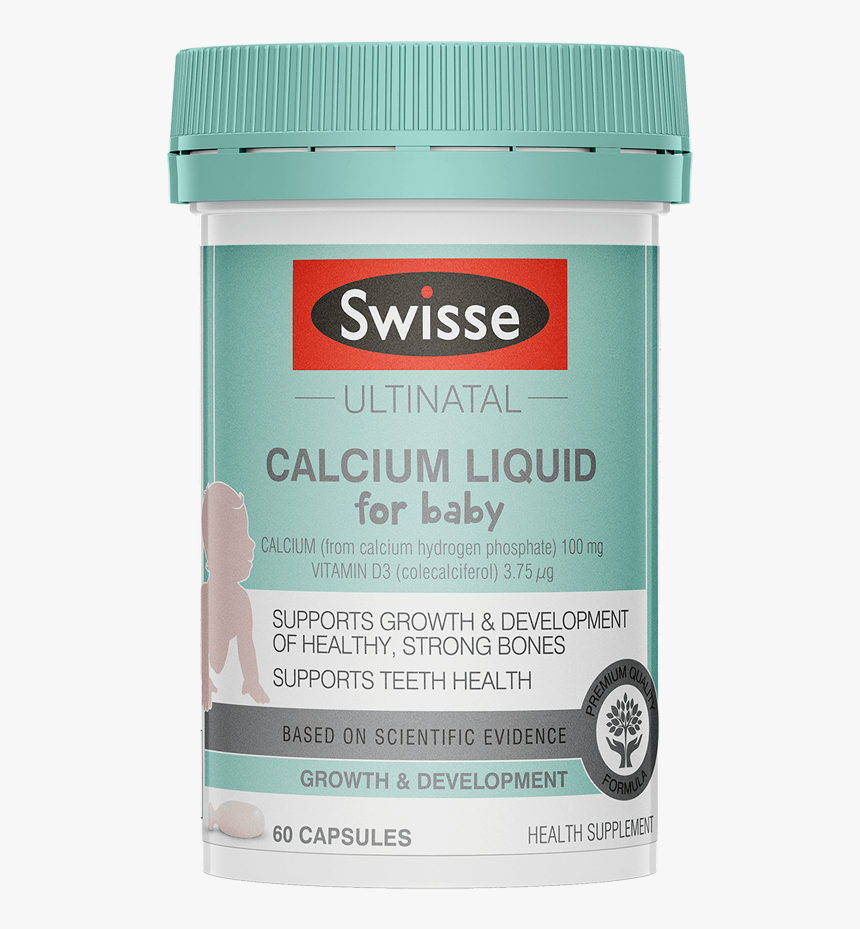 Swisse Ultinatal Calcium Liquid For Baby - Swisse, HD Png Download