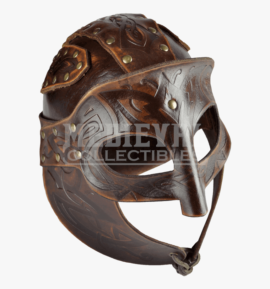 Transparent Viking Helmet Clipart - Leather Helmet Medieval, HD Png Download
