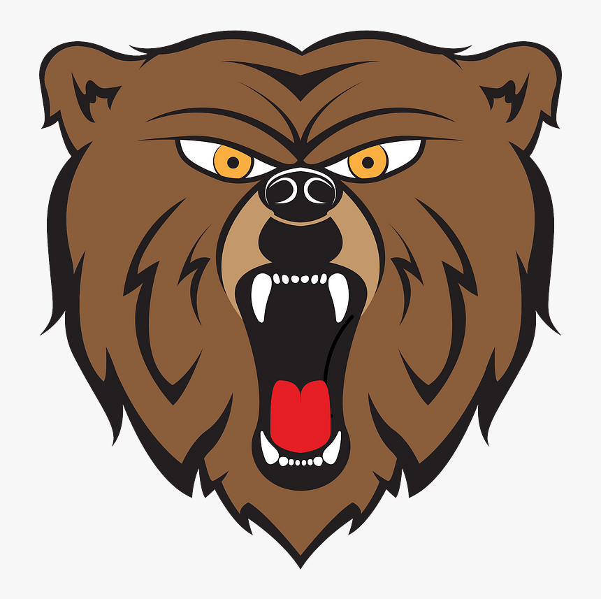 Angry-bear - Clip Art Angry Bear, HD Png Download