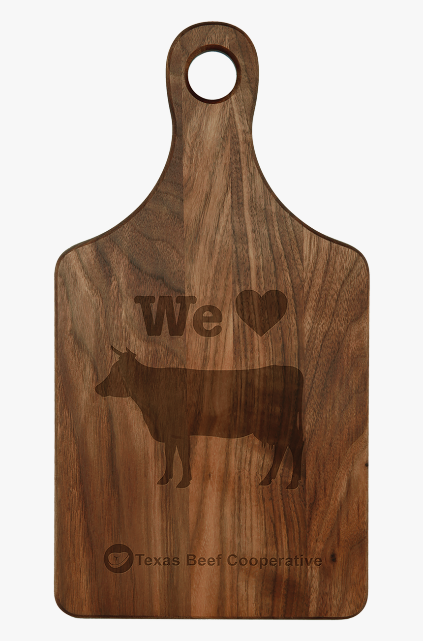 Engraved Walnut Paddle Shaped Cutting Board - Cutting Board, HD Png Download