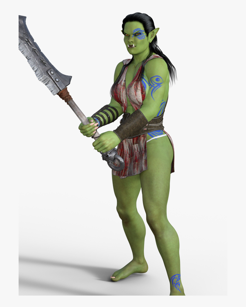 Transparent Orc Png - Female Orc Png, Png Download