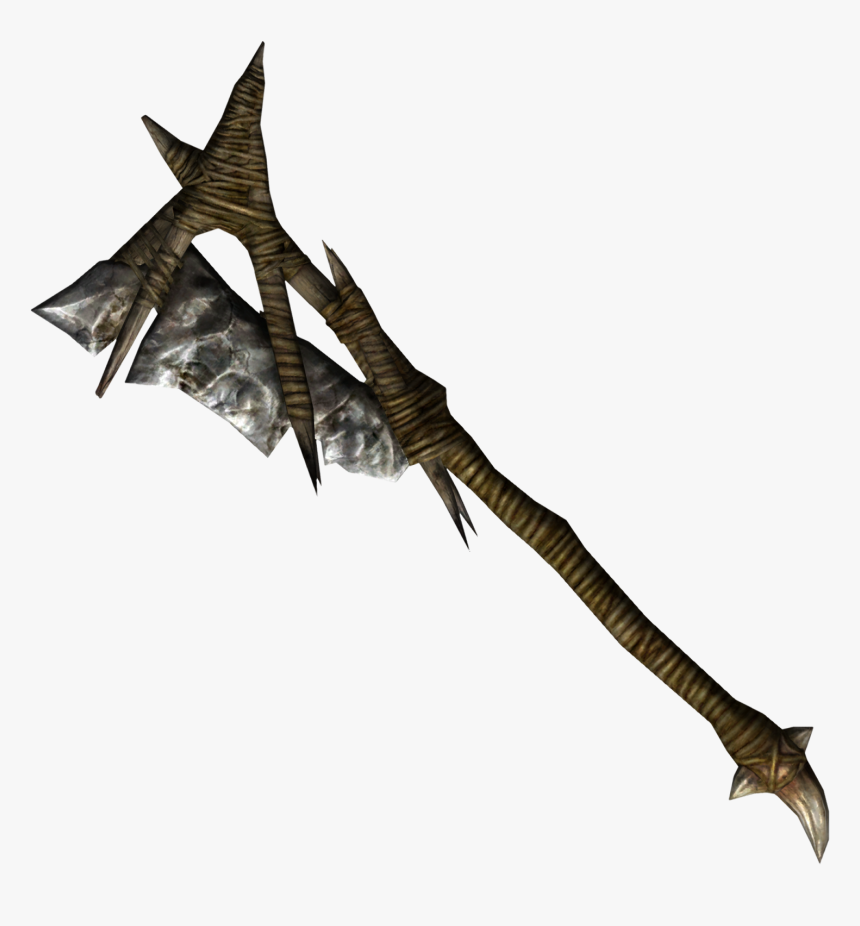 Transparent Orc Png - Skyrim Forsworn Axe, Png Download
