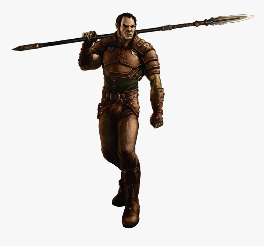 Half Orc Fighter Dnd , Png Download - Half Orc Fighter Male, Transparent Png