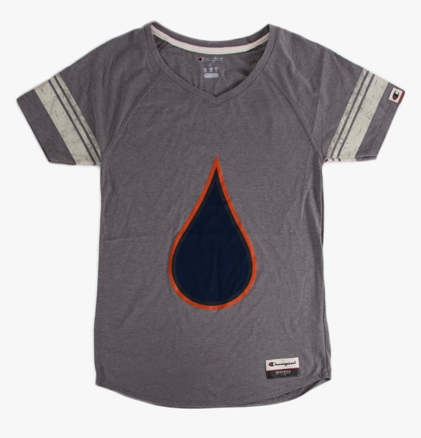 Picture Of Women S Varsity Oil Drop T-shirt - Active Shirt, HD Png Download