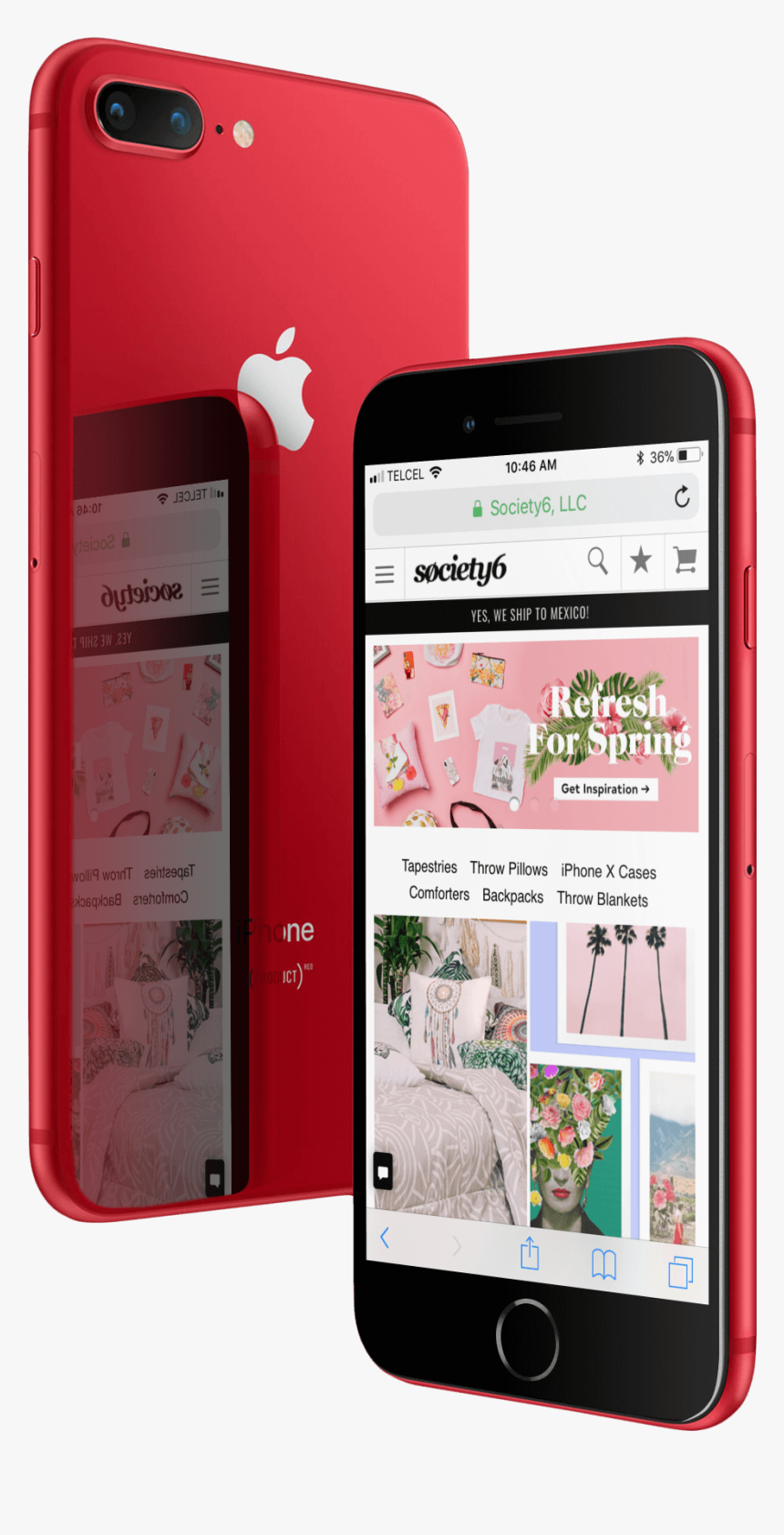 Red Iphone - Iphone 8 Product Ni, HD Png Download