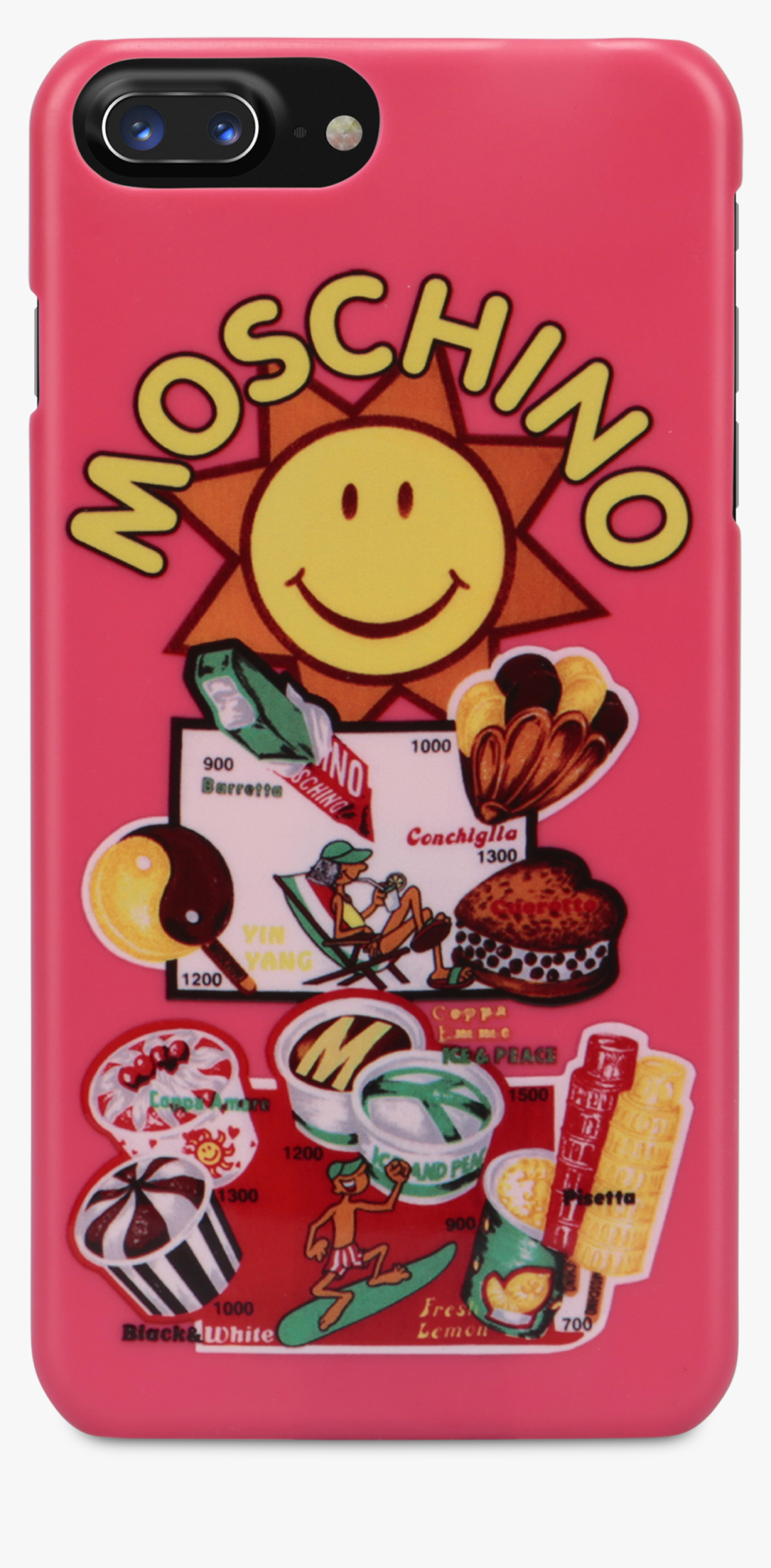 Cover Iphone 8 Plus Moschino Ice Cream, HD Png Download