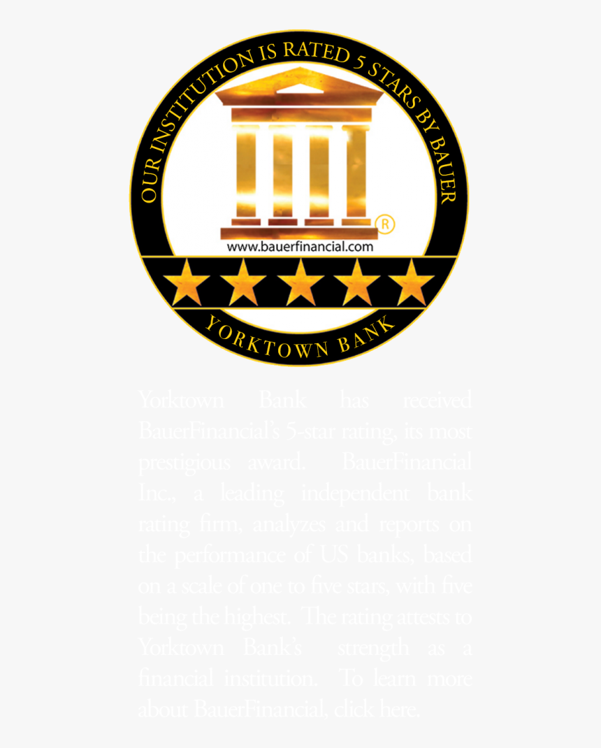 Bauer Financial 5 Star Rating, HD Png Download