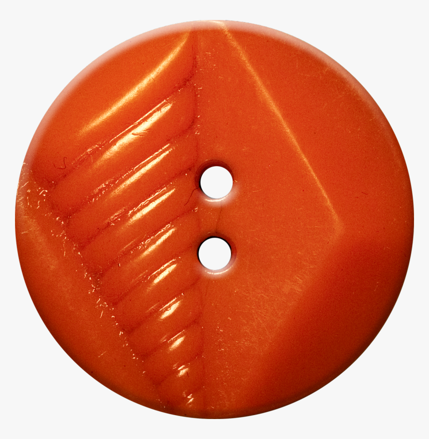 Button With Diamond And Diagonal Line Design, Red-orange, HD Png Download
