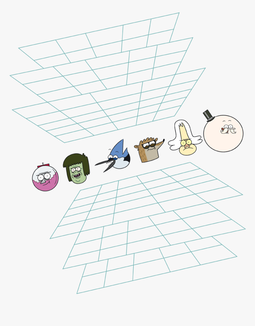 Regular Show Regular Grid Men S Tank , Png Download - Illustration, Transparent Png