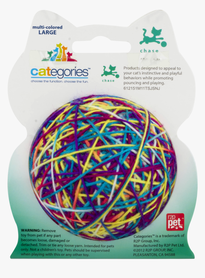 Categories Knitty Kitty Ball Cat Toy - Pet, HD Png Download
