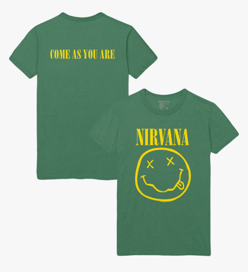 Come As You Are Smiley Tee - Nirvana Merch, HD Png Download