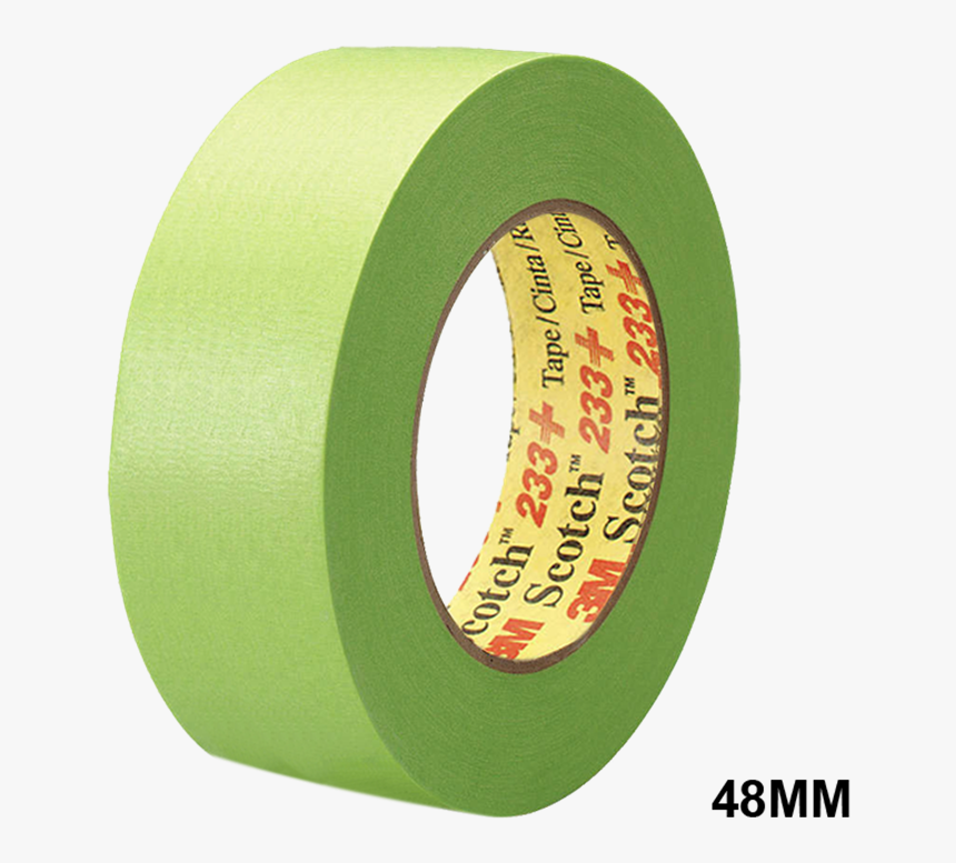 3m 233 Masking Tape Green 48mm X 50m - Strap, HD Png Download