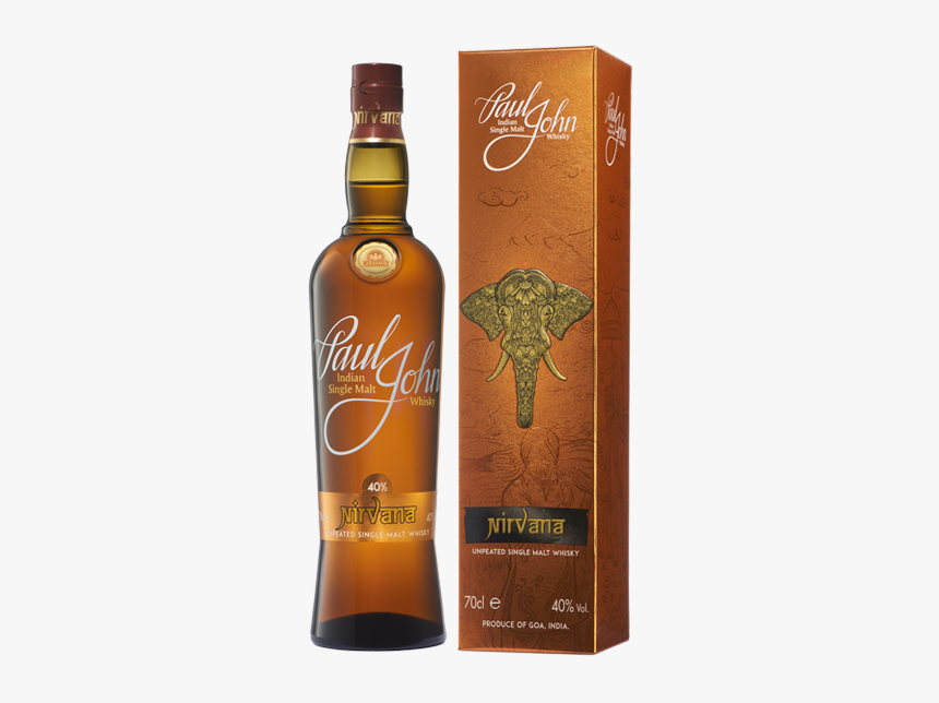 Nirvana Indian Single Malt Whisky - Whisky Paul John Nirvana, HD Png Download