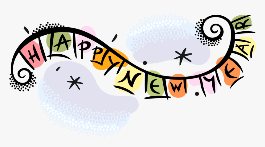Vector Illustration Of New Year S Celebration Banner - 2019 Happy New Year Banner, HD Png Download