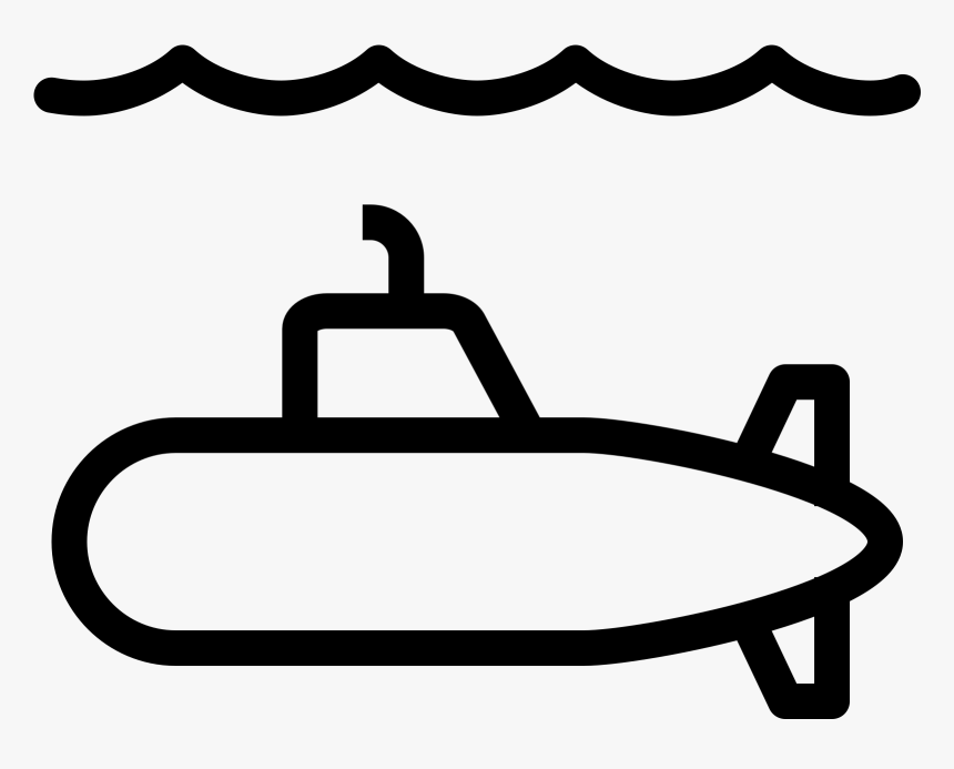 Color Icon - Submarines Black And White, HD Png Download