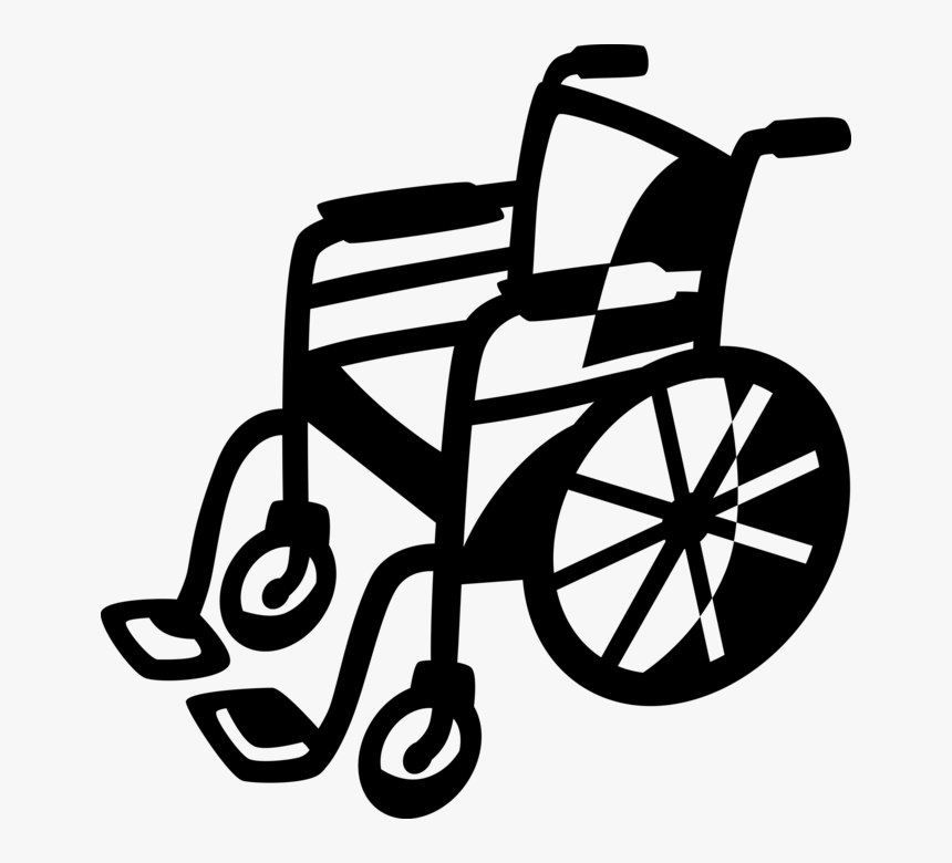 Transparent Handicap Clipart - Clip Art Wheel Chair, HD Png Download