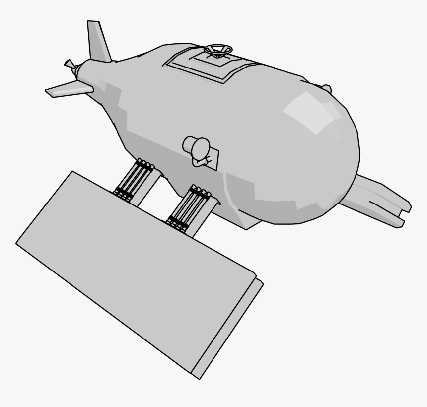Submarine Complete Clipart Png - Blimp, Transparent Png
