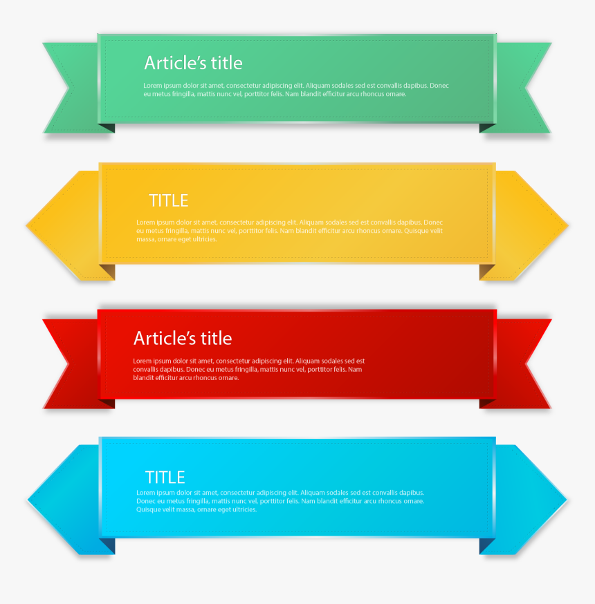 Paper Textile Ribbon Hand - Clipart Color Label, HD Png Download