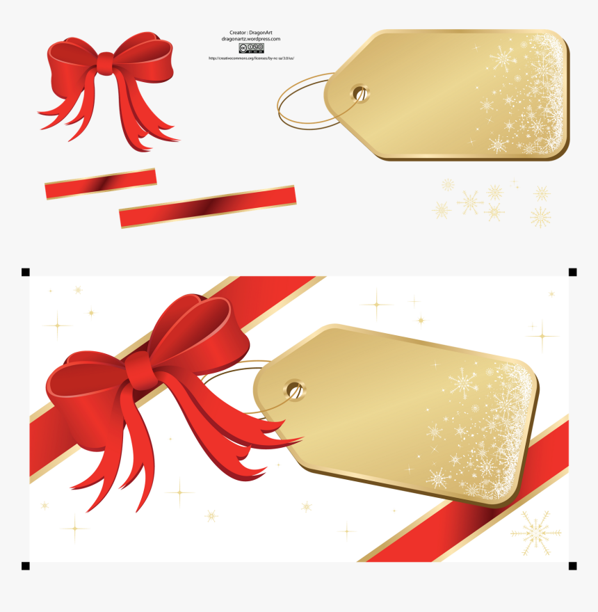 Holiday Gift Tag Vector, HD Png Download