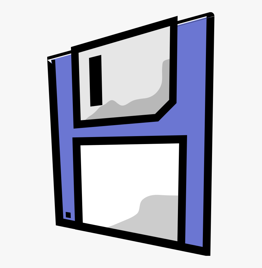 Floppy Disk - Floppy Disk Cartoon Png, Transparent Png