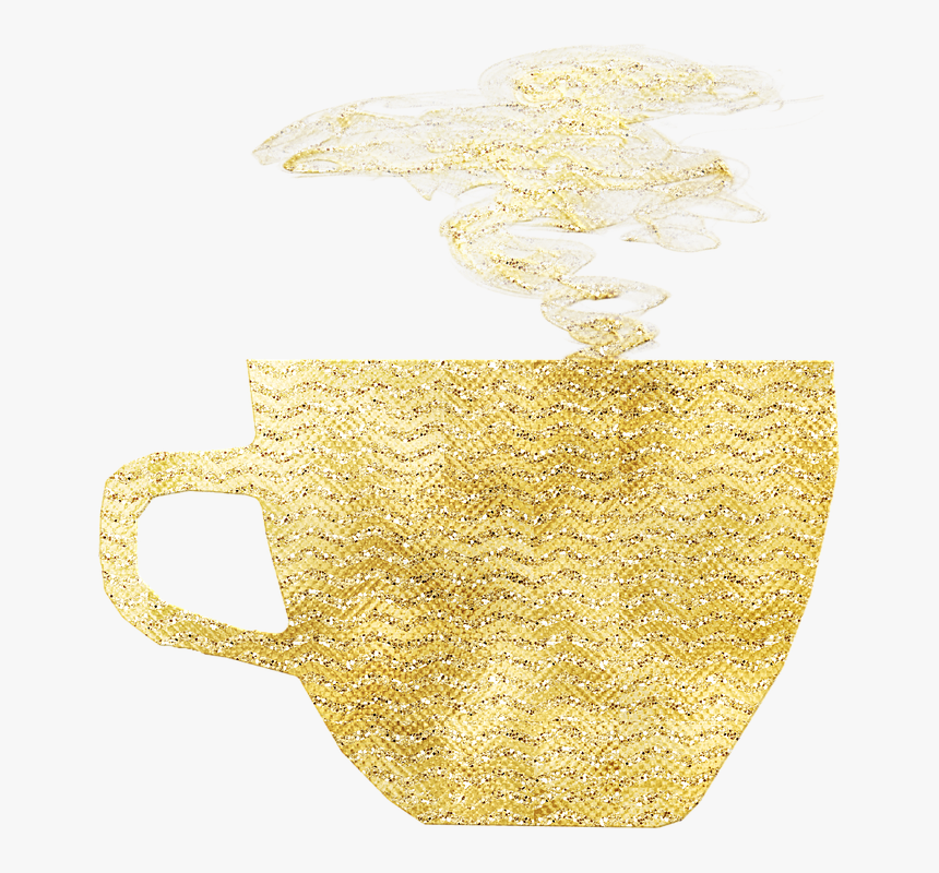 Gold Foil, Coffee, Hot Coffee, Cappuccino, Caffeine - Emblem, HD Png Download