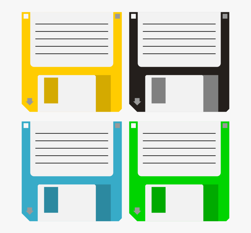 Floppy Disk Disk Storage Computer Icons Data Storage - Floppy Disc Clipart Png, Transparent Png