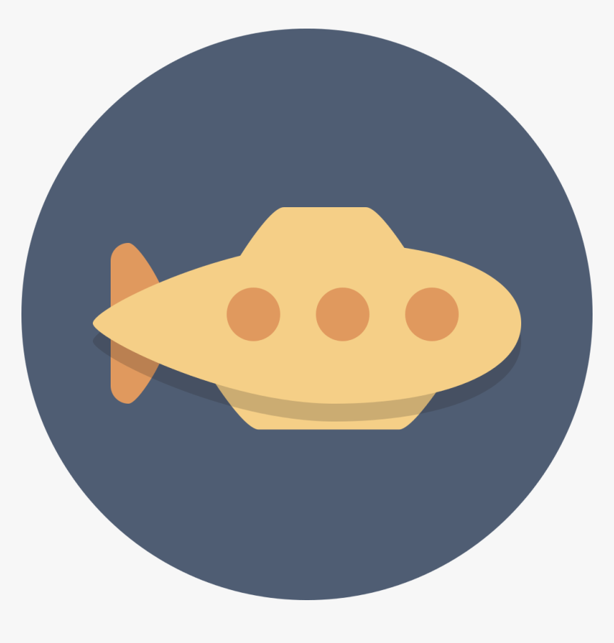 Circle Icons Submarine - Icon, HD Png Download