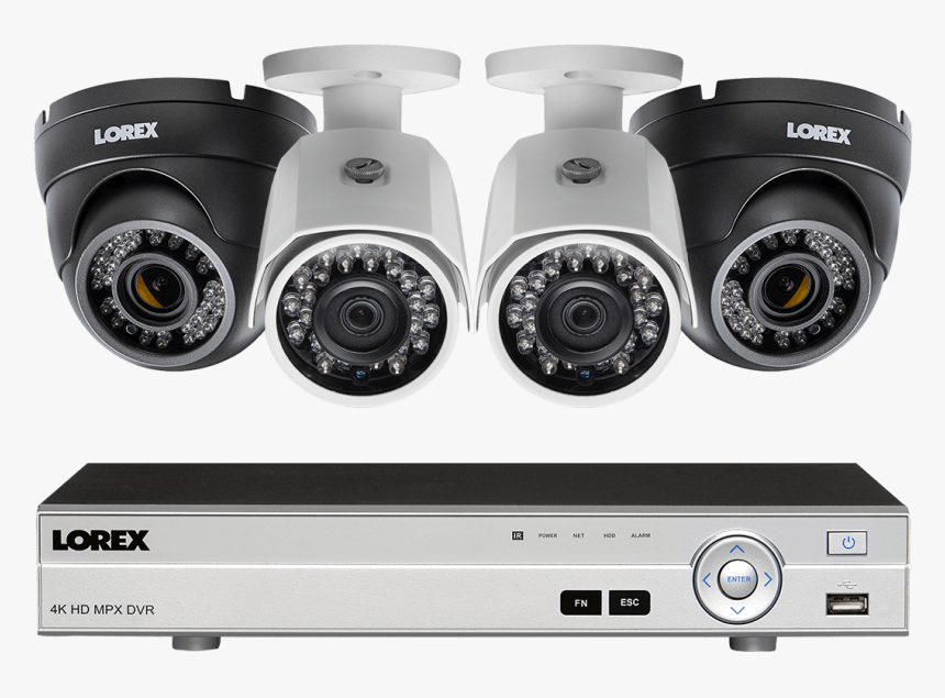 1080p Hd Home Security System With 4 Cameras, Including - Home Security Cameras Uk, HD Png Download