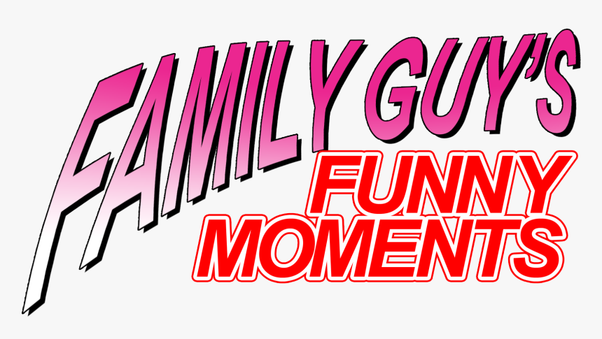 Funny Moments Logo Text Pink Font - Family Guy Funny Moments Jojo, HD Png Download